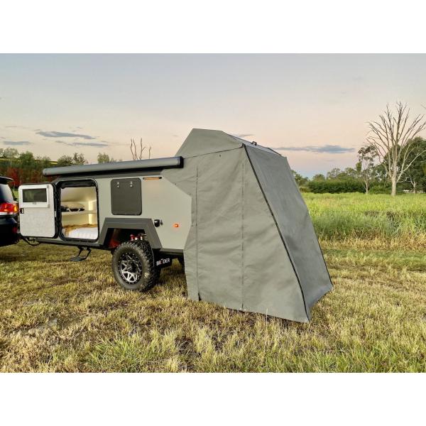 Campeur facultatif de camion de tente remorquant la petite caravane du campeur rv d'Off Road de remorque