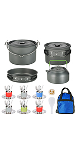 Mini Portable Wood Burning Stove, Camping Stove Foldable Stainless Steel Backpacking Cookware Rocket Stove