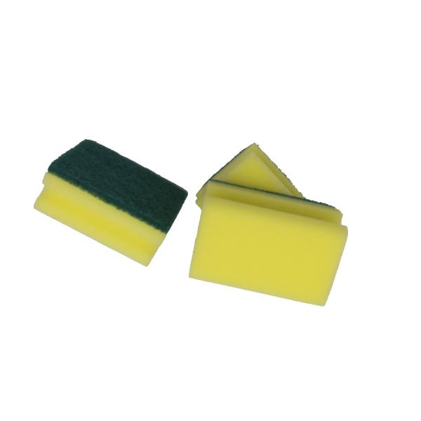 Customized 9*6*4cm thick kitchen household cleaning discloth dishwashing brush pot sponge wipe