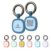 Etiqueta de identificação de cão de silicone silencioso personalizado Código QR anti-perdido Collar de identificação de animal de estimação