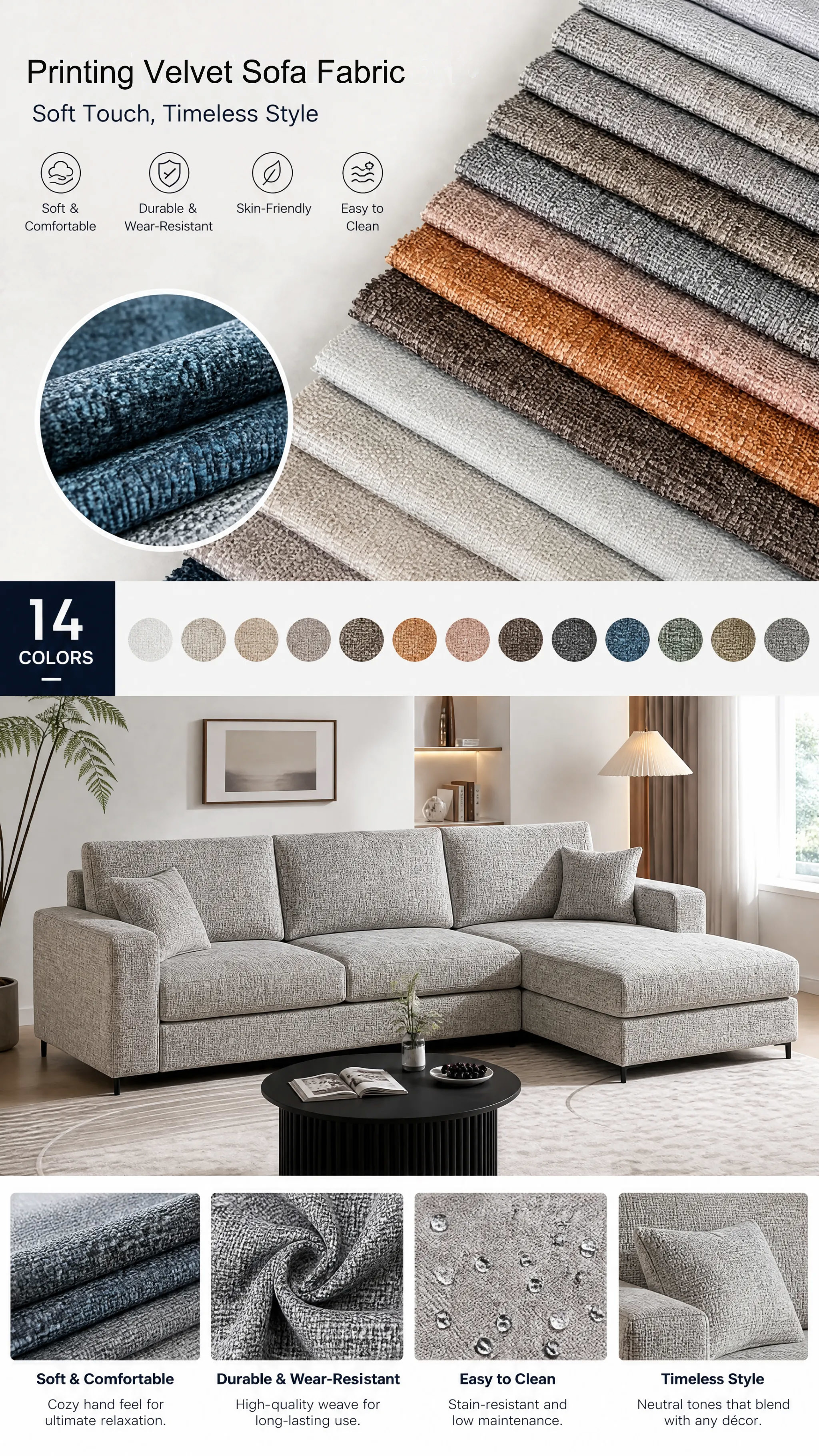430GSM Printing velvet fabric for sofa