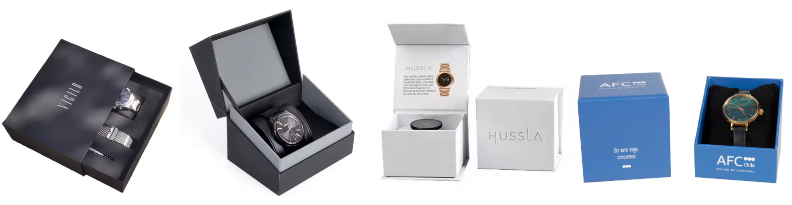 Custom Watch Gift Box with Pillow Insert | Lid & Base