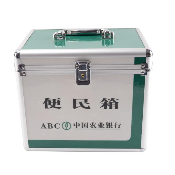 Зеленая акриловая переносная сумка для ящика для хранения аксессуаров алюминиевого для того чтобы организовать инструменты