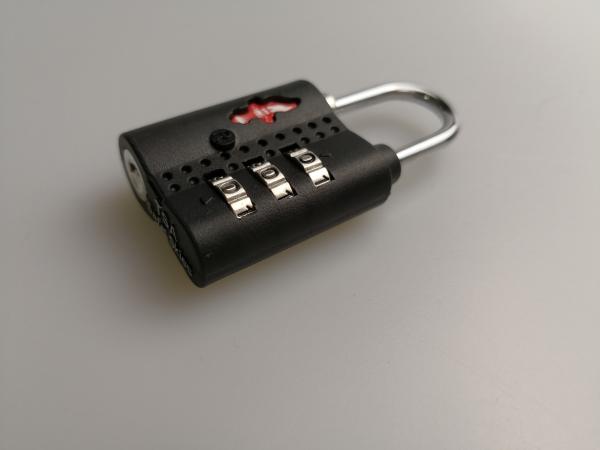 Grey Safe Skies TSA Luggage Locks / 3 Dial Go Travel Combination Lock