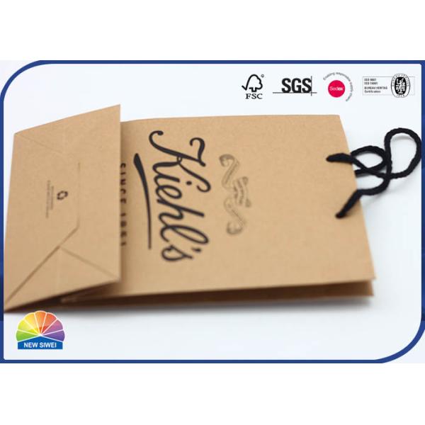 Eco дружелюбное CMYK 4C напечатало бумажные мешки Kraft подгоняло упаковку логотипа