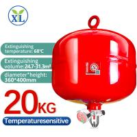 20kg FM200 Gas Hanging Automatic Fire Extinguisher On Wall Distribuição de energia Sensor de temperatura da sala