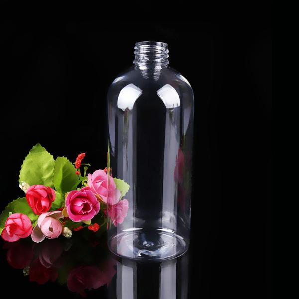 kitchen toilet bottle plastic cleaner 500ml round PET bottle with trigger spray
