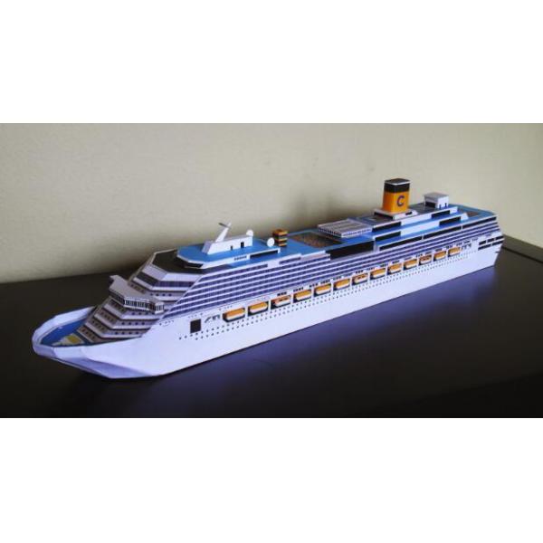 Creative  Plastic Cruise Ship Models , Costa Pacifica Cruise Ship Boat Replica Models