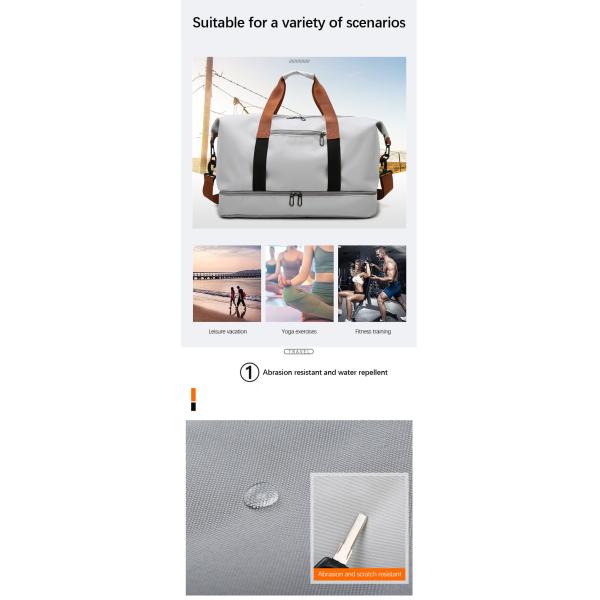 Bolso de viaje Unisex Bolso de viaje Carry on Baggage Bag Dry and Wet Waterproof