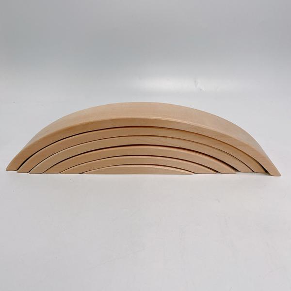 L'arc-en-ciel 35.5cm a coloré le grand bébé en bois de blocs constitutifs