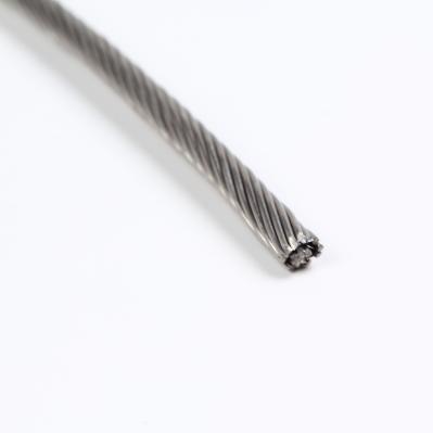 1.2mm-1.8mm 316 304 7x7 Stainless Steel Wire Rope For Rigging Lifting
