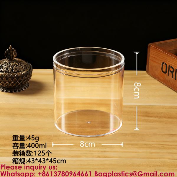 Clear Round Makeup Brush Holder & Pencil Cup, Versatile Cylinder Container Organizer For Desk, Cosmetics, Toothbrush, Crayons, Utensils, Office & Stationery Supplies