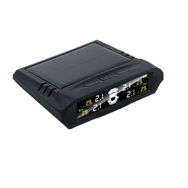 Built-In External Universal Wireless Solar Plastic 12V TPMS System New Condition Car Tire Pressure Monitor Fast Install