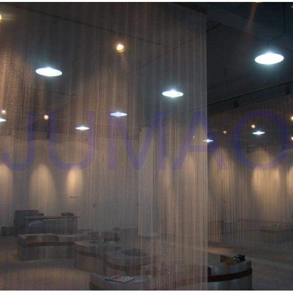 6 Mm Holes Strong Steel Mesh Curtains , Long Lasting Metal Mesh Room Divider
