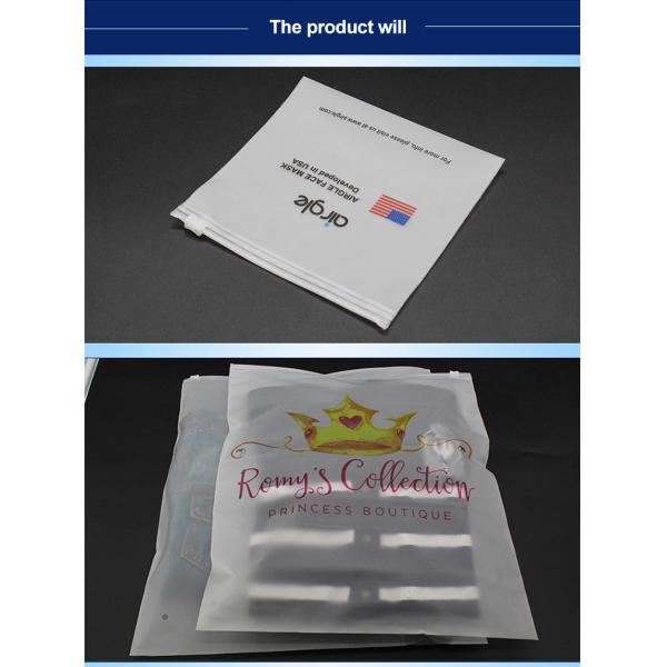 SZCX Custom Logo Plastic Garment Bags Factory With Zipper Packaging Reusable Clothing Ziplock Bags for Business Zip Lock Bag