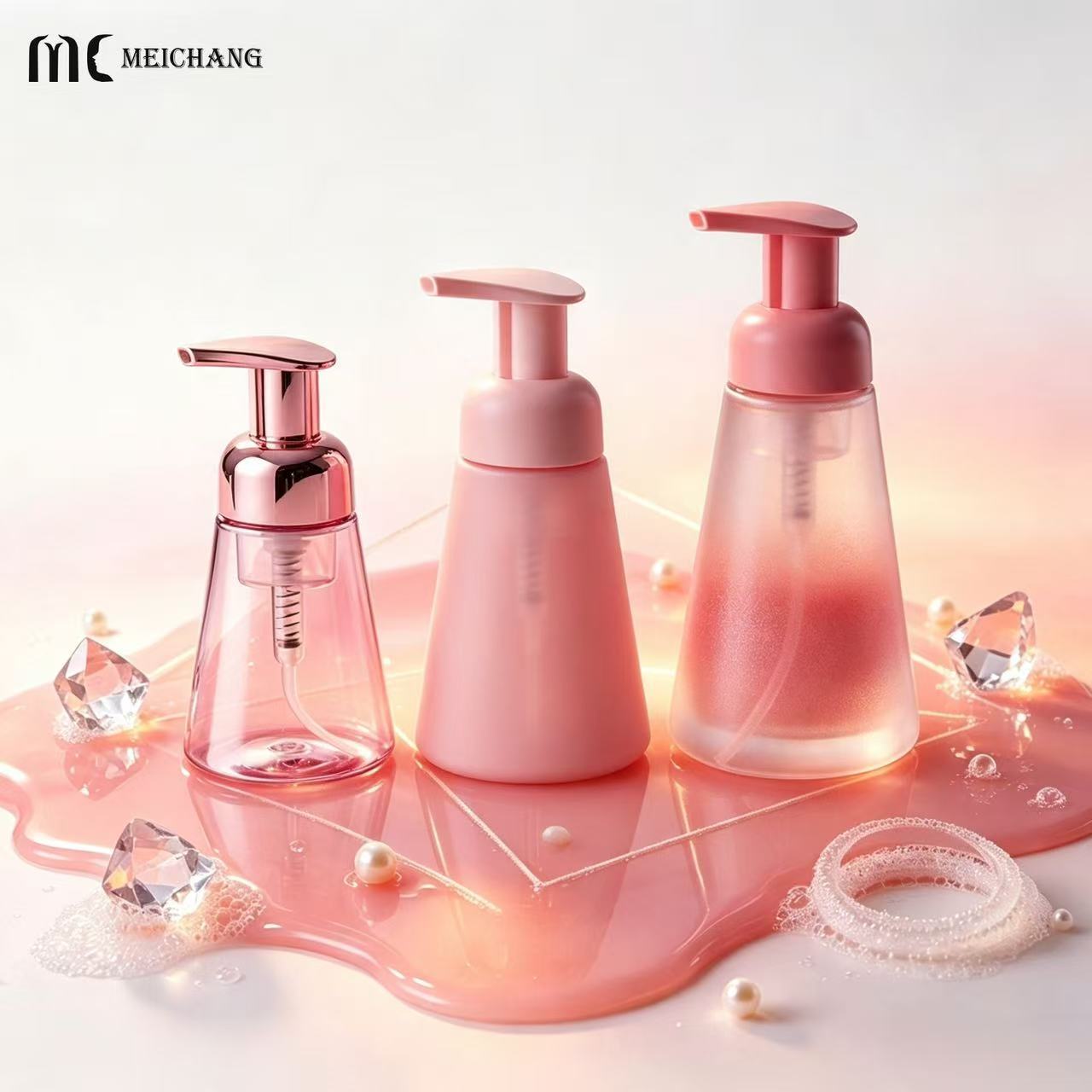 150ml / 200ml / 300ml Tapered PET Foaming Pump Bottle（MC-1805）