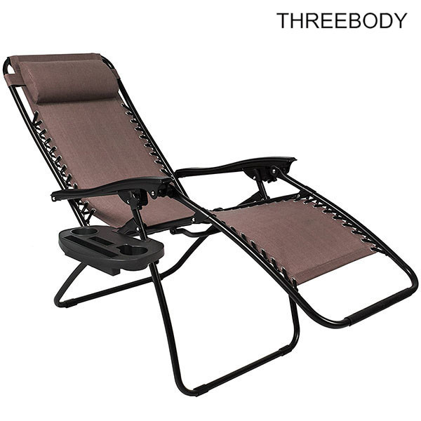 Adjustable Pool Outdoor Patio Lounge Chairs Brown UV Resistant 38 X 26 X 9.5 Inches