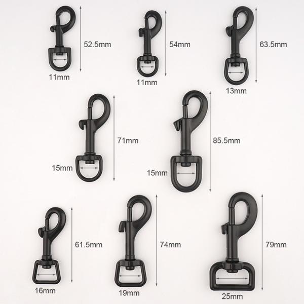 13mm Bolt Snap Swivel Calsp Metal Handbag Hardware 1/2 Inch Snap Hooks in 9 Colors