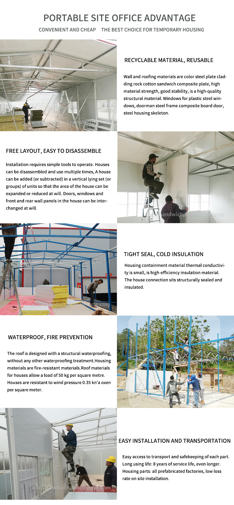 Офис переносимого Prefab низкой цены модульный для продажи