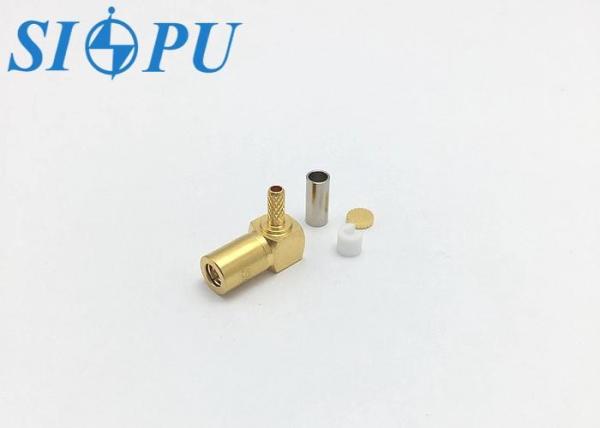 SMB Female RF Coaxial Connector – Right-Angle, Compatible with RG316/U Cable
