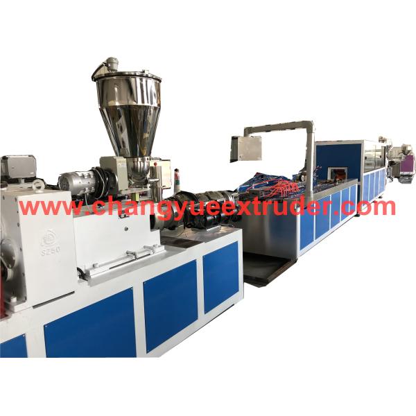 Advanced SJSZ92/188 Plastic Profile Extrusion Machine with Extruder Model SJSZ 55/120 Twin Conical Screw Extruder