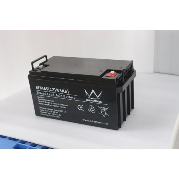 Глубокий цикл загерметизировал тип AGM и геля свинцовокислотной батареи 12v65ah для с силы решетки