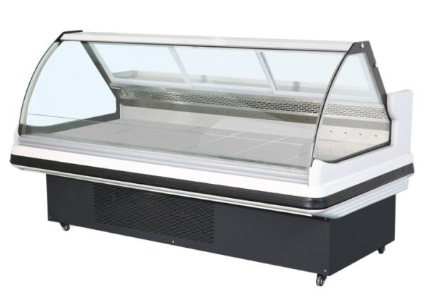 Cooked food display cabinet refrigerated preservation arc glass cover commercial large capacity