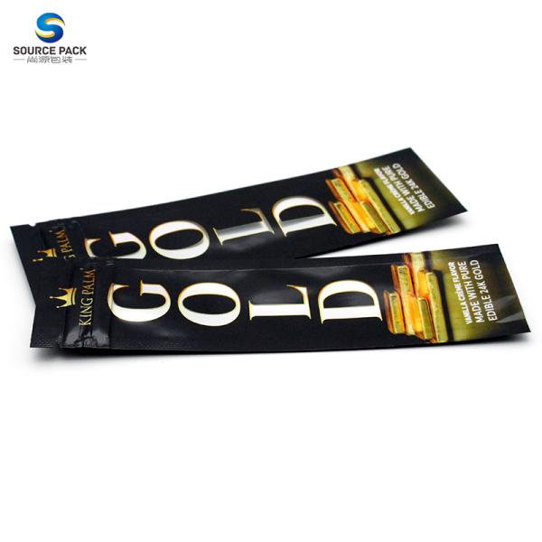 3 Side Seal Custom Cigar Packaging Mylar Bags Plastic Zipper Pack