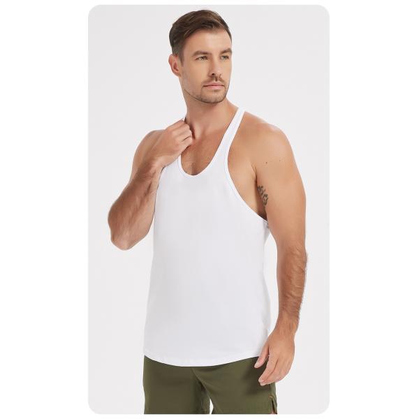 XMAMLON Custom Gym T-Shirt Vests for Men's Graphic Tshirt Sleeveless Tank Top Cotton
