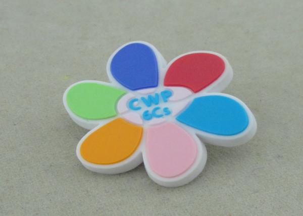 Promotional Lapel Pin Soft PVC Coaster 2D Fridge Magnet 1.0 Inch
