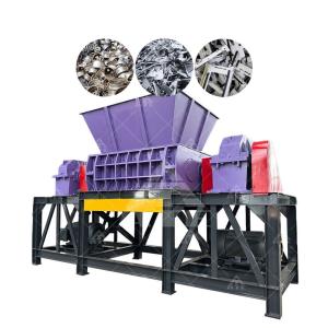 Aluminum Rim Sheet Metal Shredder TUV Twin Shaft Shredder Machine