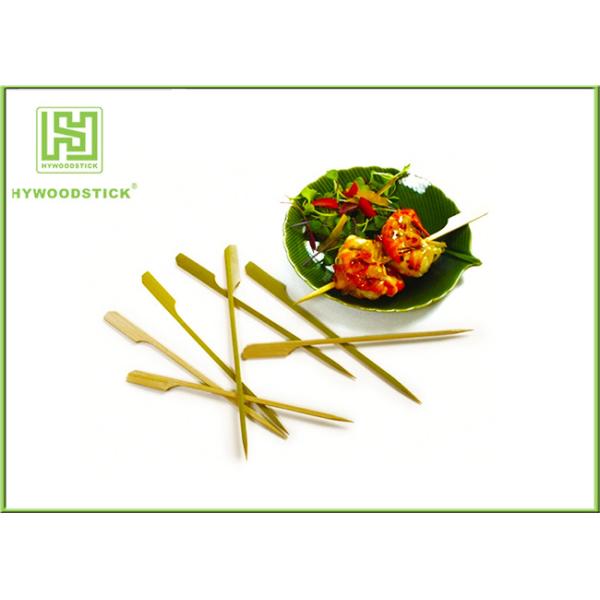 Bulk Packing Bamboo BBQ Sticks Green Gun Shape Rocket Bamboo Cocktail Picks