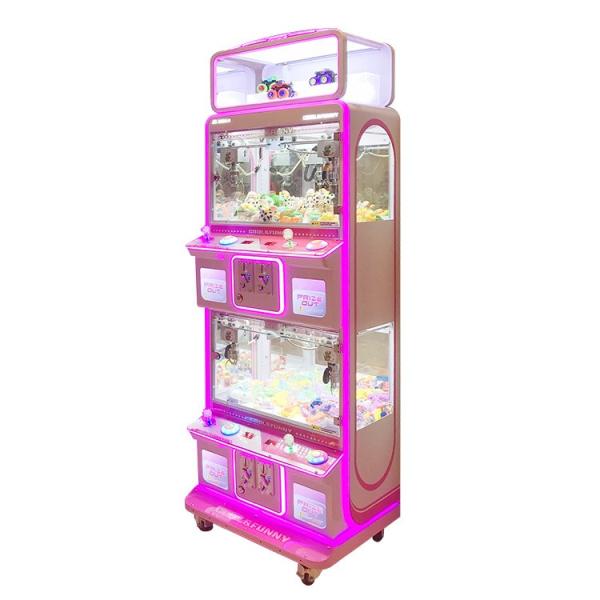 4 игрока Монетой управляемый игрушечный граббер кран в пределах пользовательского игрового центра 2 слоя