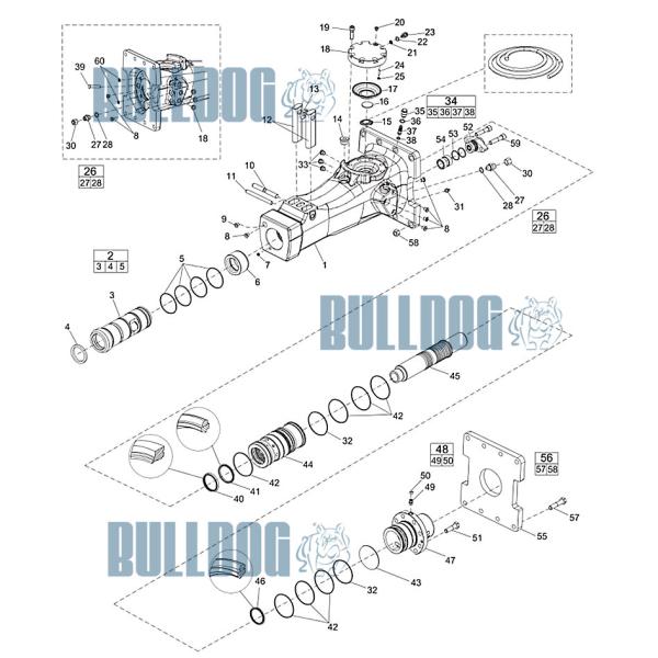 3382070079 Atlas Copco SB202 Hydraulic Breaker Seal Kit Hammer Parts