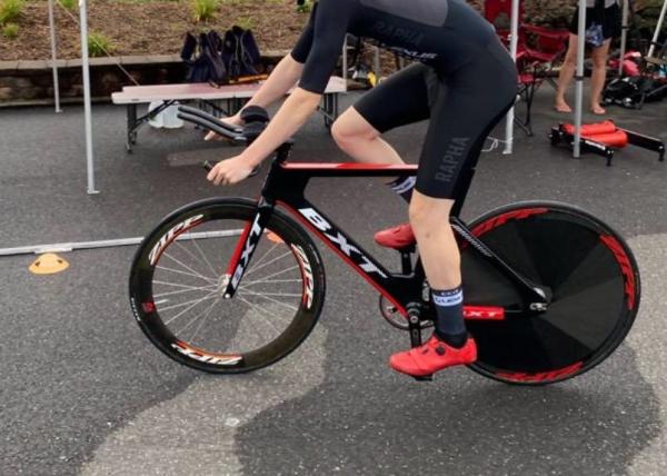 Fixed Gear Carbon TT Bike Aero Shaping Racing Time Trial Bicycle