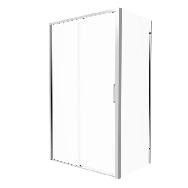 Aluminum,Bathroom Shower Room, Square Shape,sliding door with side panel