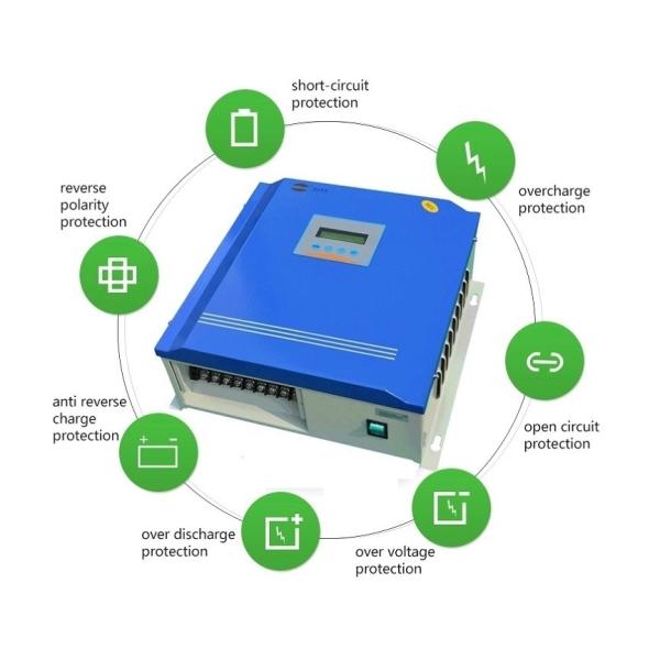 2kw 3kw Solar And Wind Controller CE Certified 24v/48v/96v 24 Hours Work Time