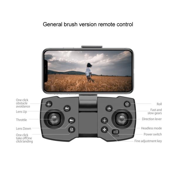 Dois eixos Gimbal Remote Control RC Drone 3000m Remote Control Drone dobrável