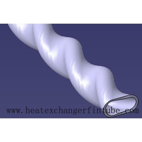 Acero inoxidable torcido, tubo de cobre aletado con un coeficiente de transferencia de calor más alto