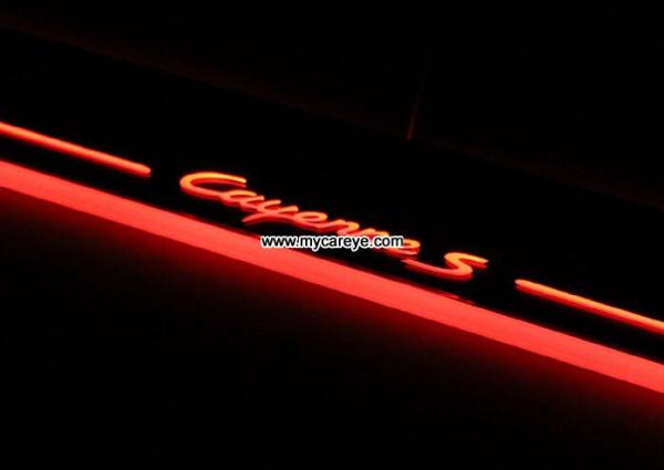 Porsche Cayenne car Moving door Step Pedal welcome light led projection