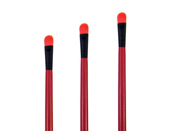 50mm 6g Makeup Blending Brush Bright Red Nylon Hair Wooden Handle