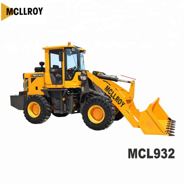 58kW 2400RPM 2 Ton Wheel Loader , Front Hand Loader Mini For Construction Engineering