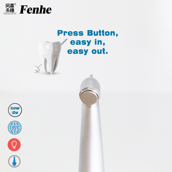 60g High Speed Turbine Handpiece with Ceramic Bearing and 4 Water Way Cooling for Pediatric Dental Applications