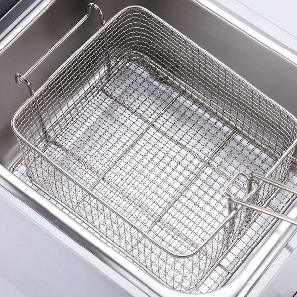 Multi-functional 12L Commercial 1 Tank 2 Basket Table Top Stainless Steel Lpg Gas Fryer