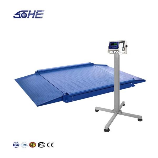 Heavy Duty Industrial Platform Scale with LED Display Carbon Steel Material 1.2m x 1.5m