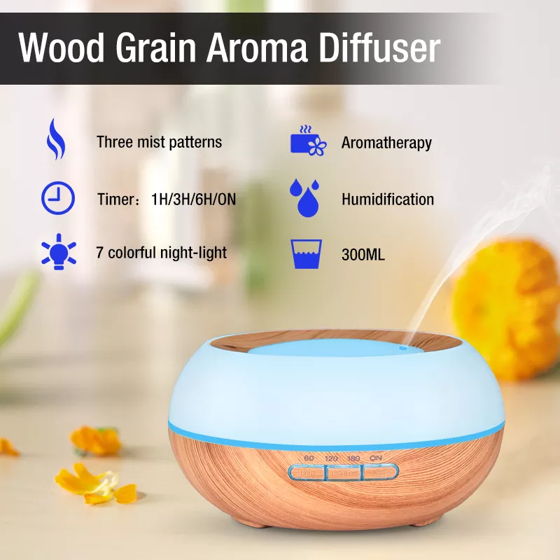 Factory Wholesale Private Label 300ml Essential Oil Aromatherapy Room Hotel Bedroom difusor de aromas para casa