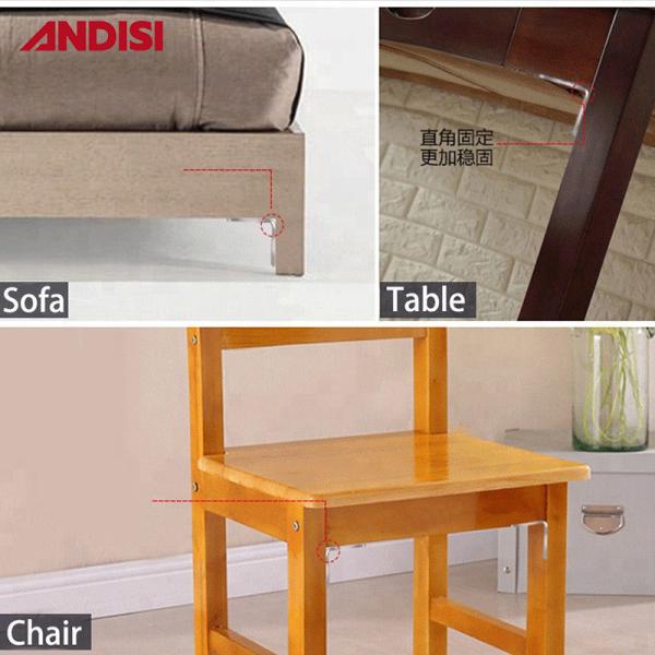 Customized Size Metal Steel Right Angle Furniture Joint Support Corner Brace Bracket