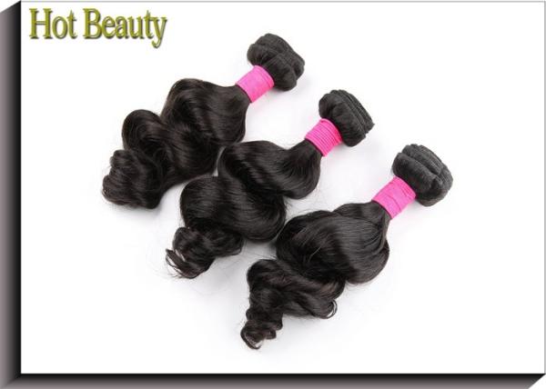 8 inch 6A Grade Loose Wave Virgin Human Hair Extensions With Thick Bottom