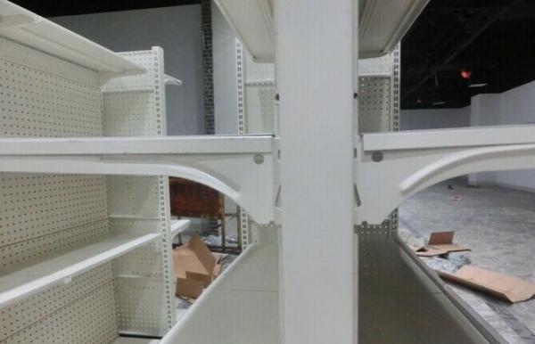 Metal Gondola Storage Supermarket Display Shelving System Corrosion Protection