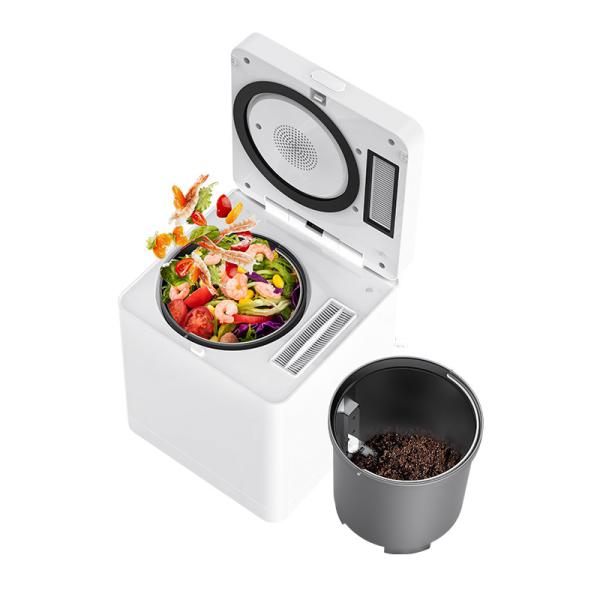 Compostaje eléctrico Compostaje de cocina Máquina de compostaje Consumo de energía 150 vatios Solución de compostaje de residuos orgánicos para la industria alimentaria